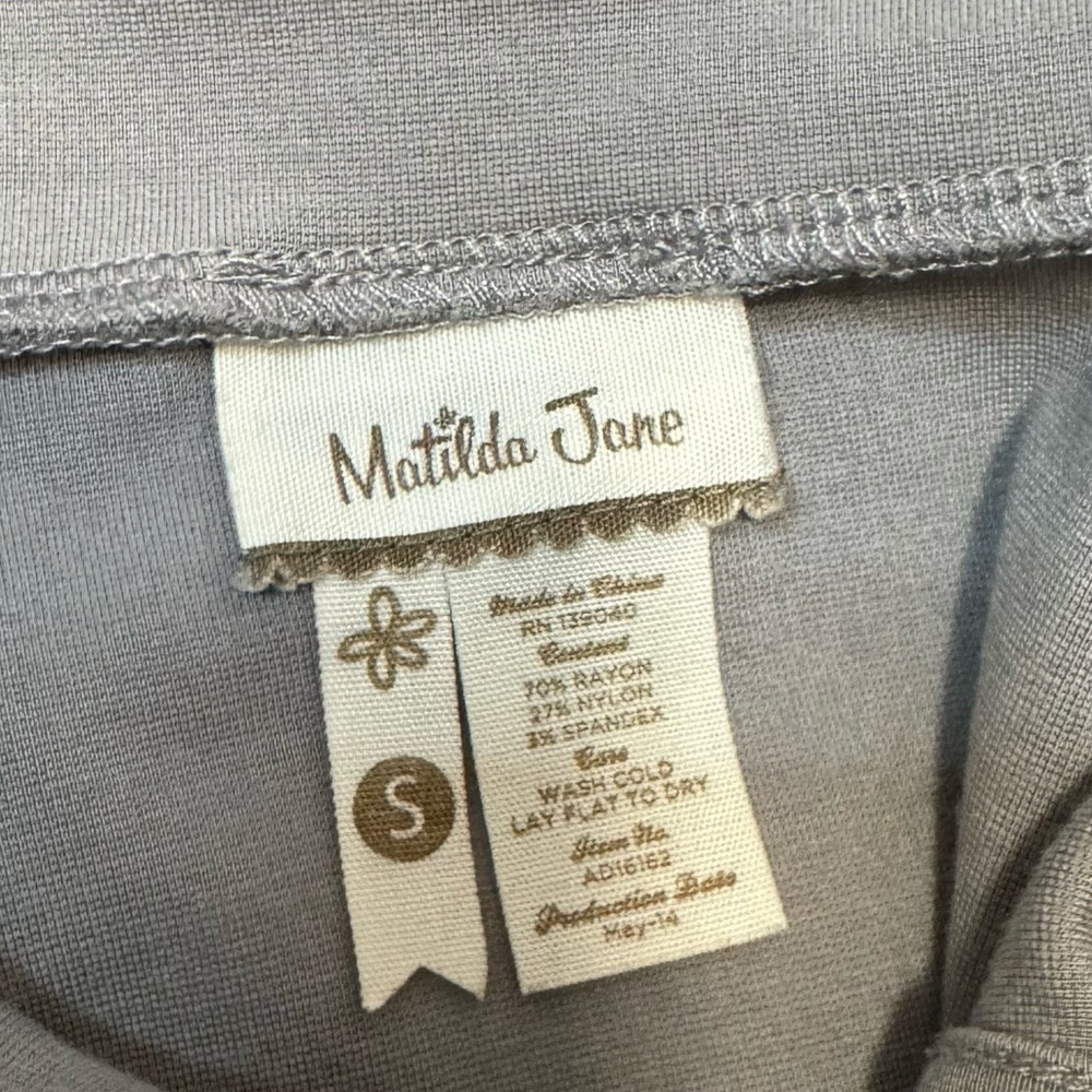 Matilda Jane Beeches Gray Dress Size Small - Picture 9 of 9